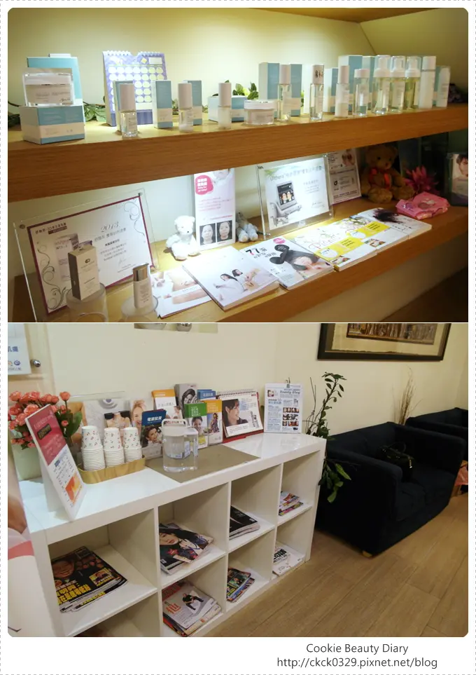 aquacode保養品展示區