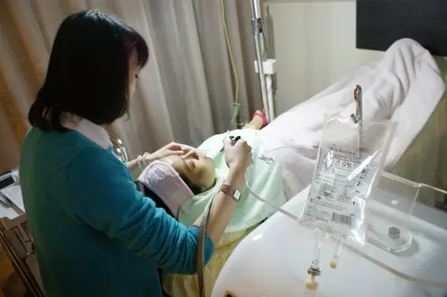 水涵氧治療過程